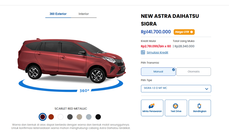 Harga Daihatsu Sigra Terbaru: Cicilan, Bekas & Kekurangannya